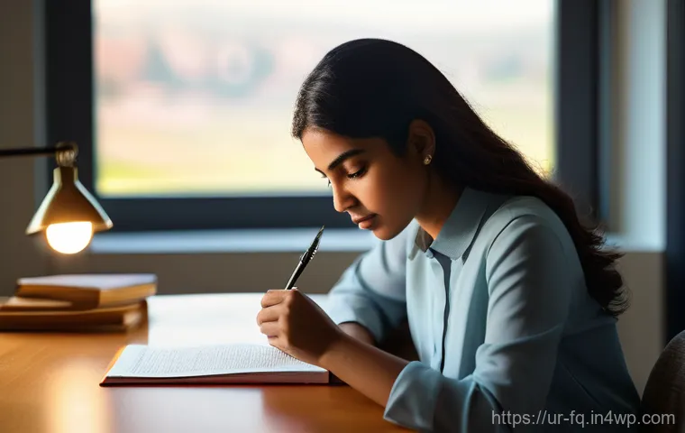 직업 전환 프로세스 단계별 가이드 - **Prompt: A thoughtful young Pakistani woman, dressed in modest but modern business casual attire, s...