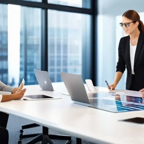 자동화에 따른 직무 리더십 변화 - **Prompt:** "A diverse group of professionals, including men and women of various age groups and eth...